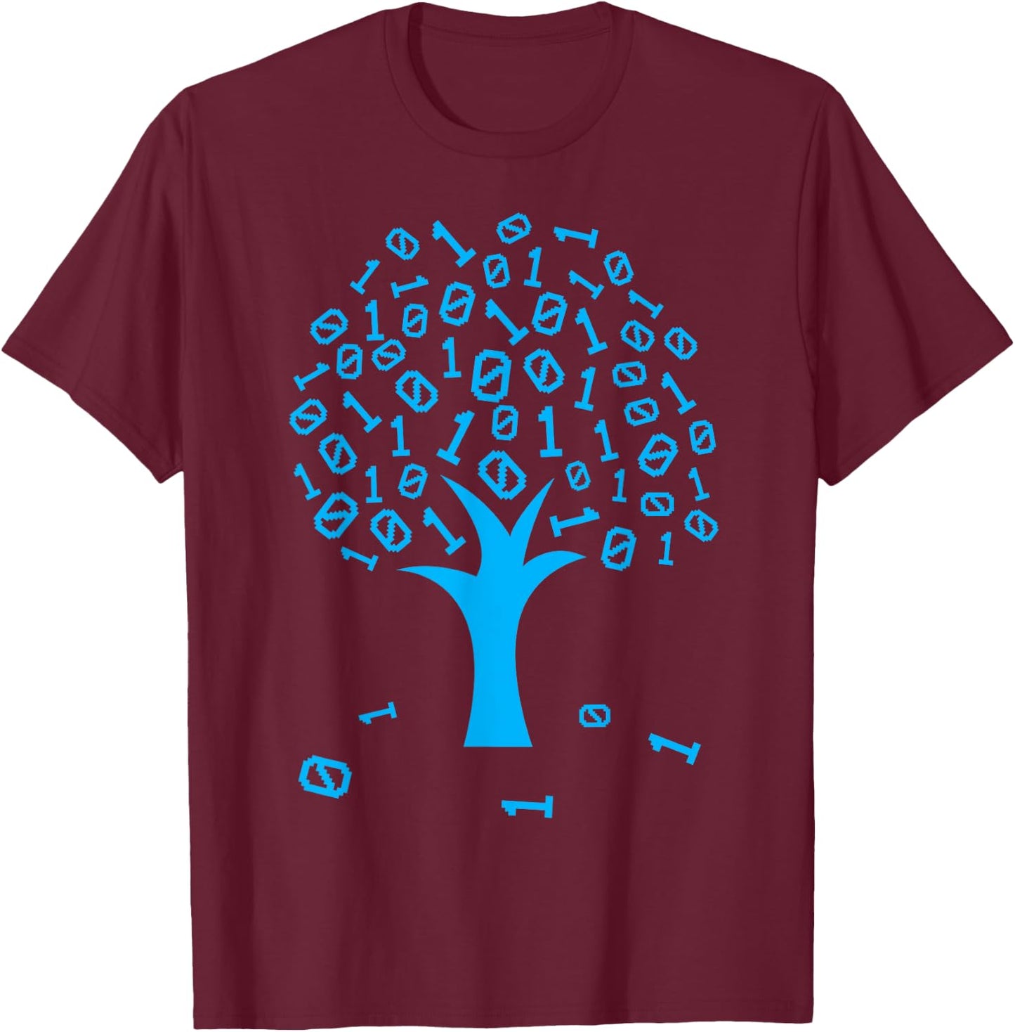 Binary Tree | Computer Science Lovers Coding T-Shirt - T-Shirt | Maroon