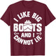 I Like Big Boats and I Cannot Lie Funny Cruise Ship Men Gift T-Shirt - T-Shirt | Maroon