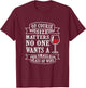 Of course size matters, no one wants a small glass of wine T-Shirt - T-Shirt | Maroon