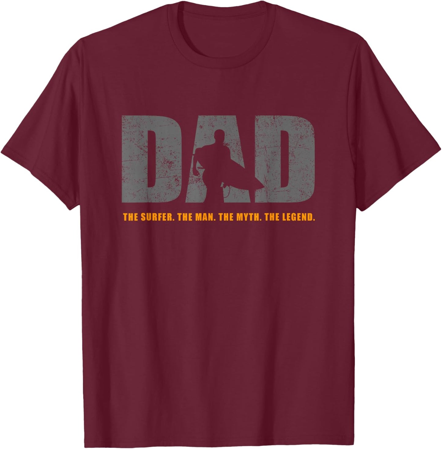 Surf/Surfer Dad Surf T-Shirt - T-Shirt | Maroon
