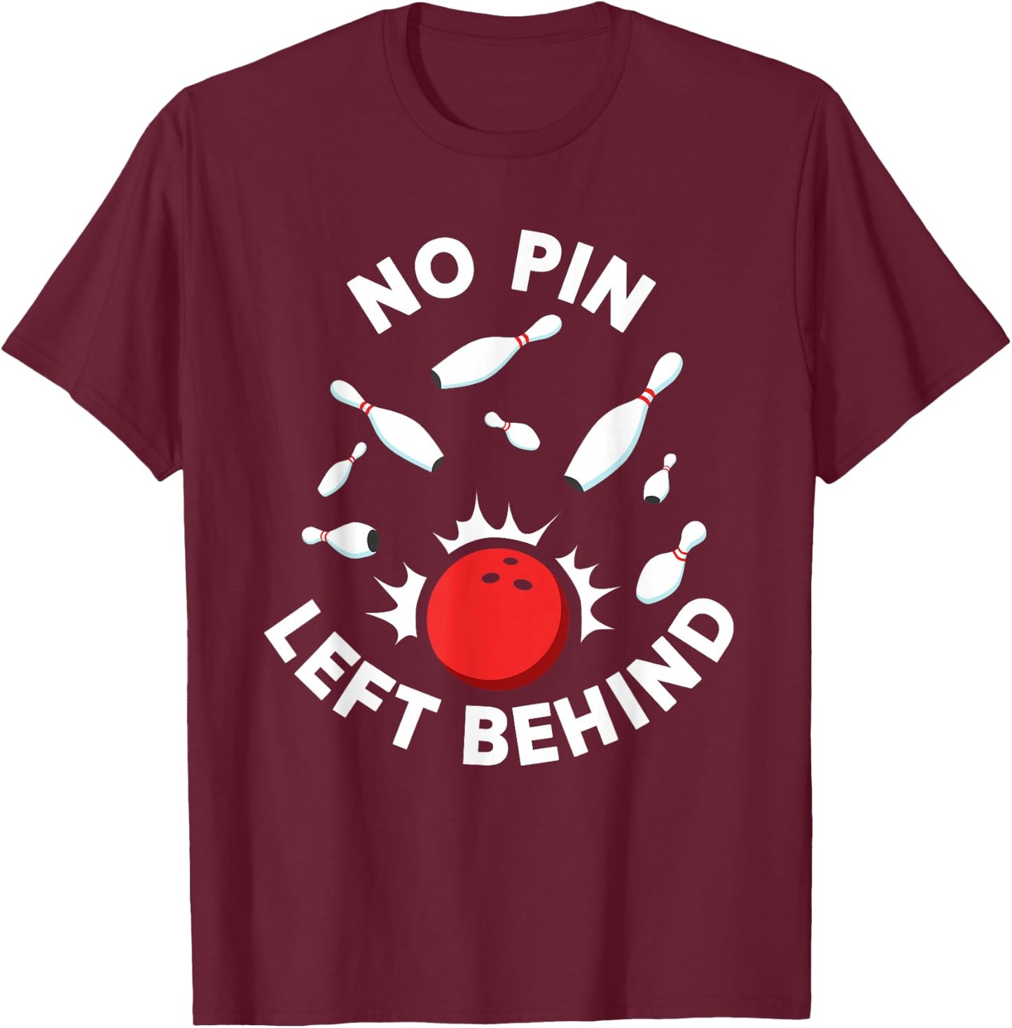 Bowing Women Or Kids | Bowling Team Shirt T-Shirt - T-Shirt | Maroon