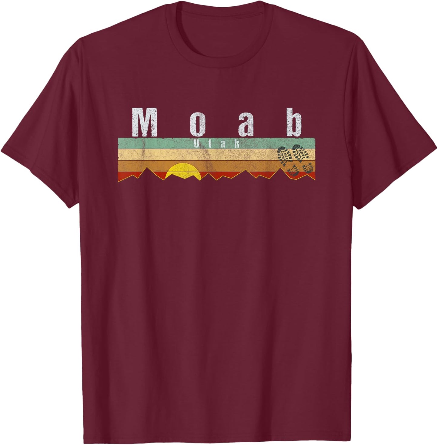 Moab, Utah - Vintage Moab Gift T-Shirt - T-Shirt | Maroon