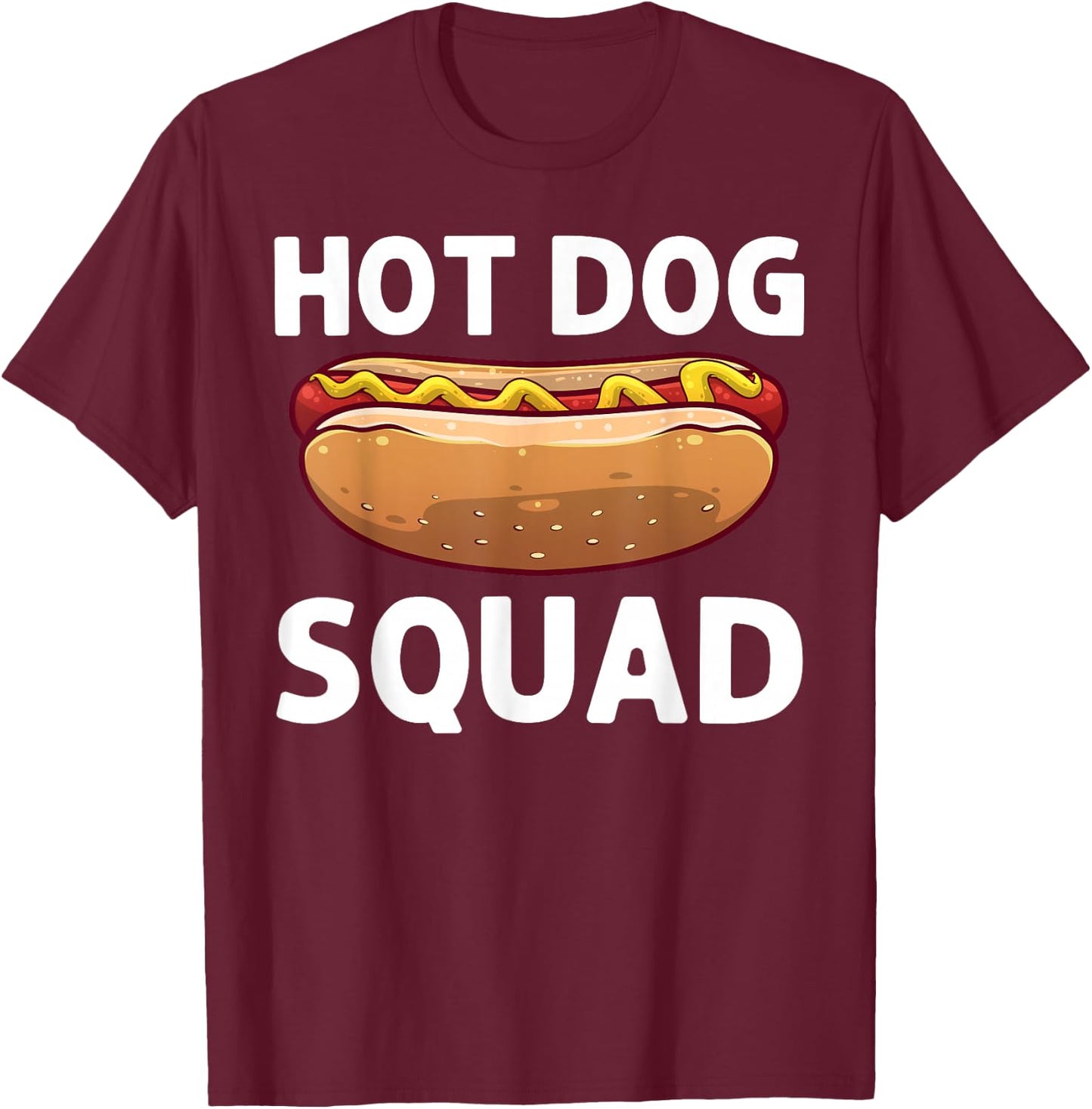Cool Hotdog Outfit Women Adult Hotdog Hot Dog Lover T-Shirt - T-Shirt | Maroon