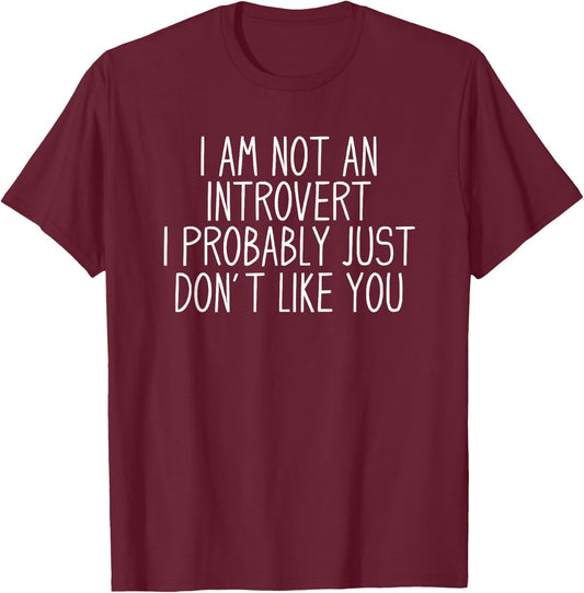 Anti Social Co. Funny -Adults Black Modern Classic Straight Sleeve T-Shirt - T-Shirt | Maroon