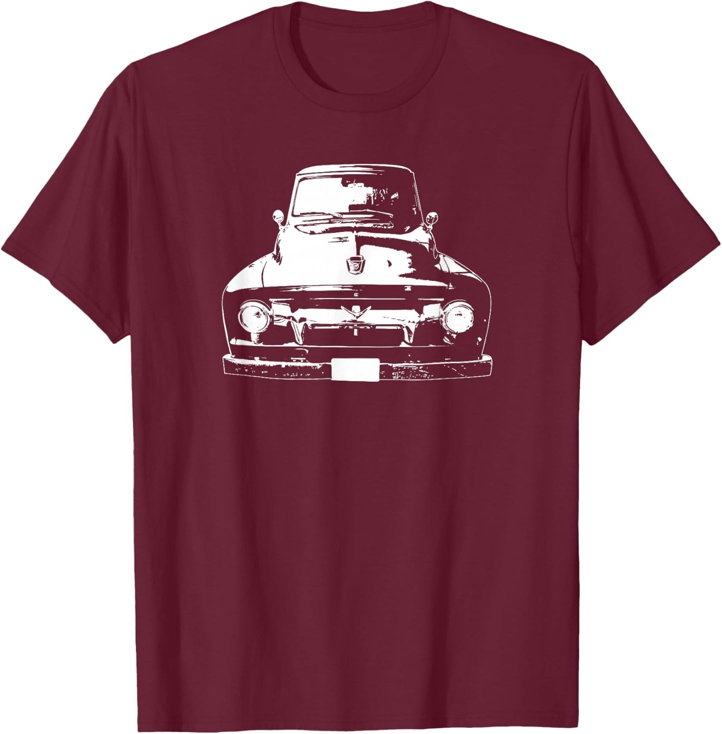 1956 Classic American Pickup Truck Shirt T-Shirt - T-Shirt | Maroon