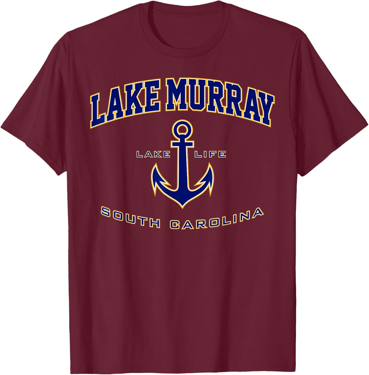 Lake Murray SC Shirt , Men, Girls & Boys T-Shirt - T-Shirt | Maroon