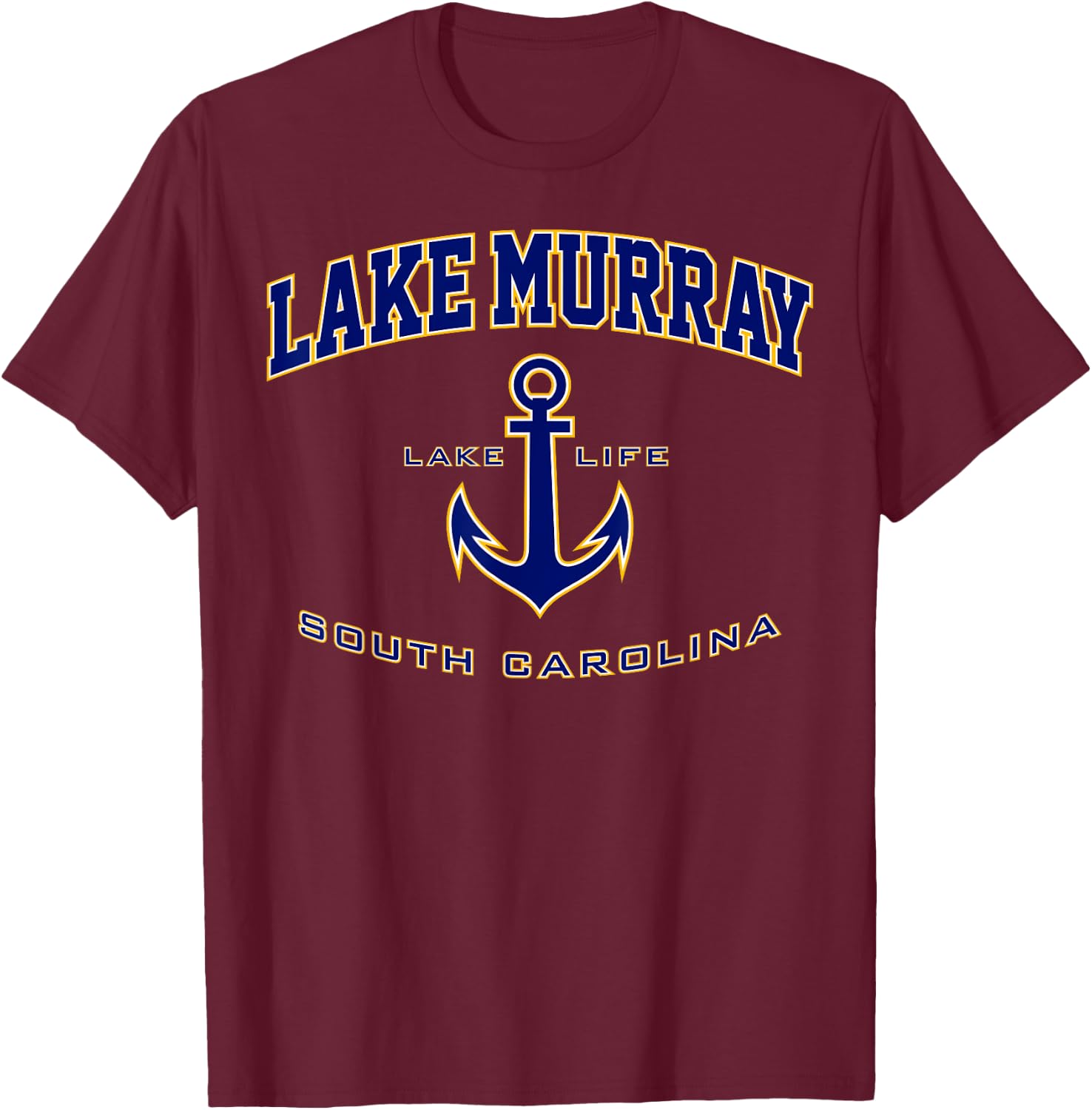 Lake Murray SC Shirt , Men, Girls & Boys T-Shirt - T-Shirt | Maroon