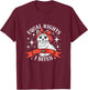 Funny Feminist Cat Equal Rights Or I Bite Women Rights Equal T-Shirt - T-Shirt | Maroon