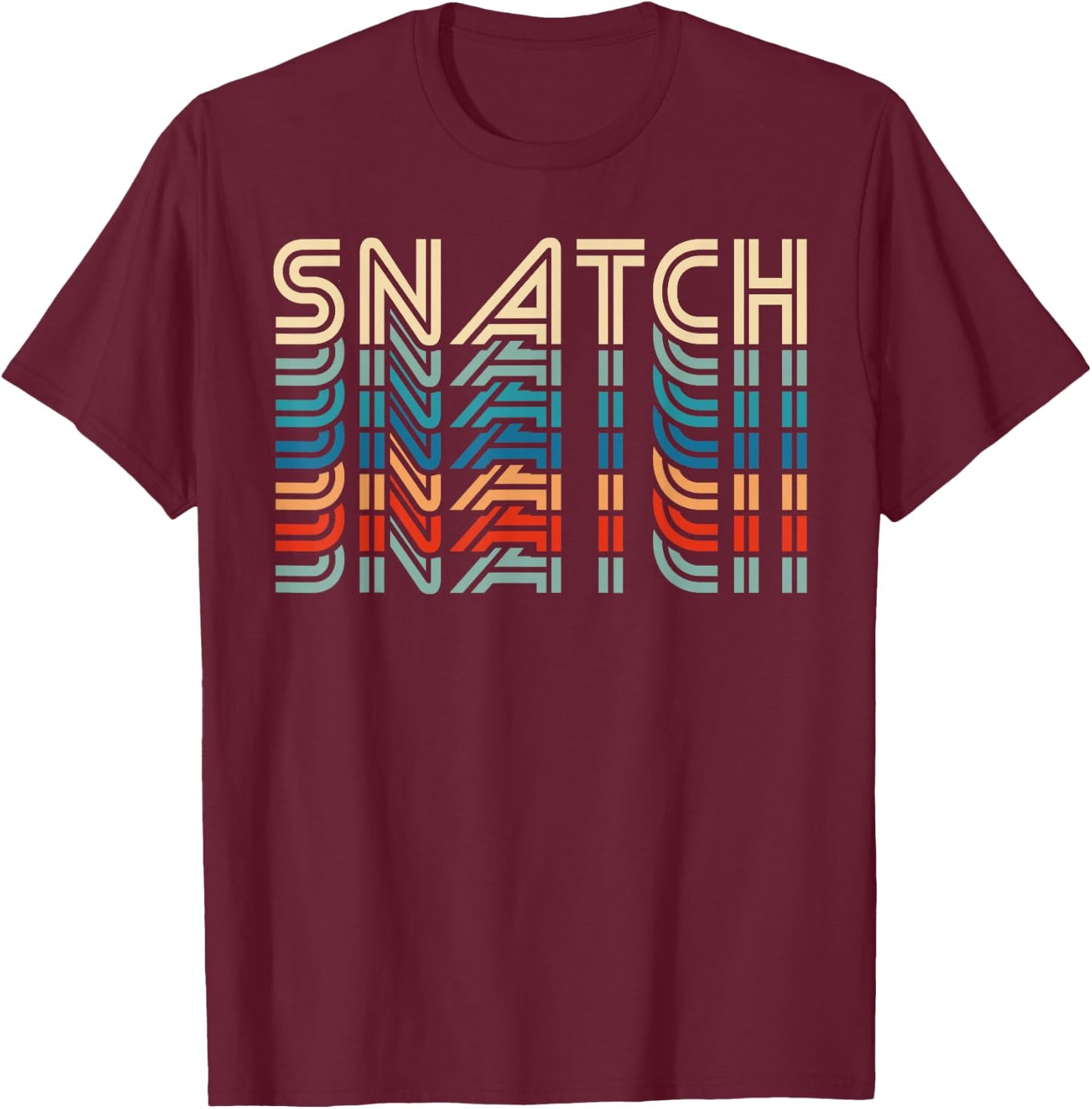 Snatch Retro Vintage Funny Fitness Workout Gym Exercise T-Shirt - T-Shirt | Maroon