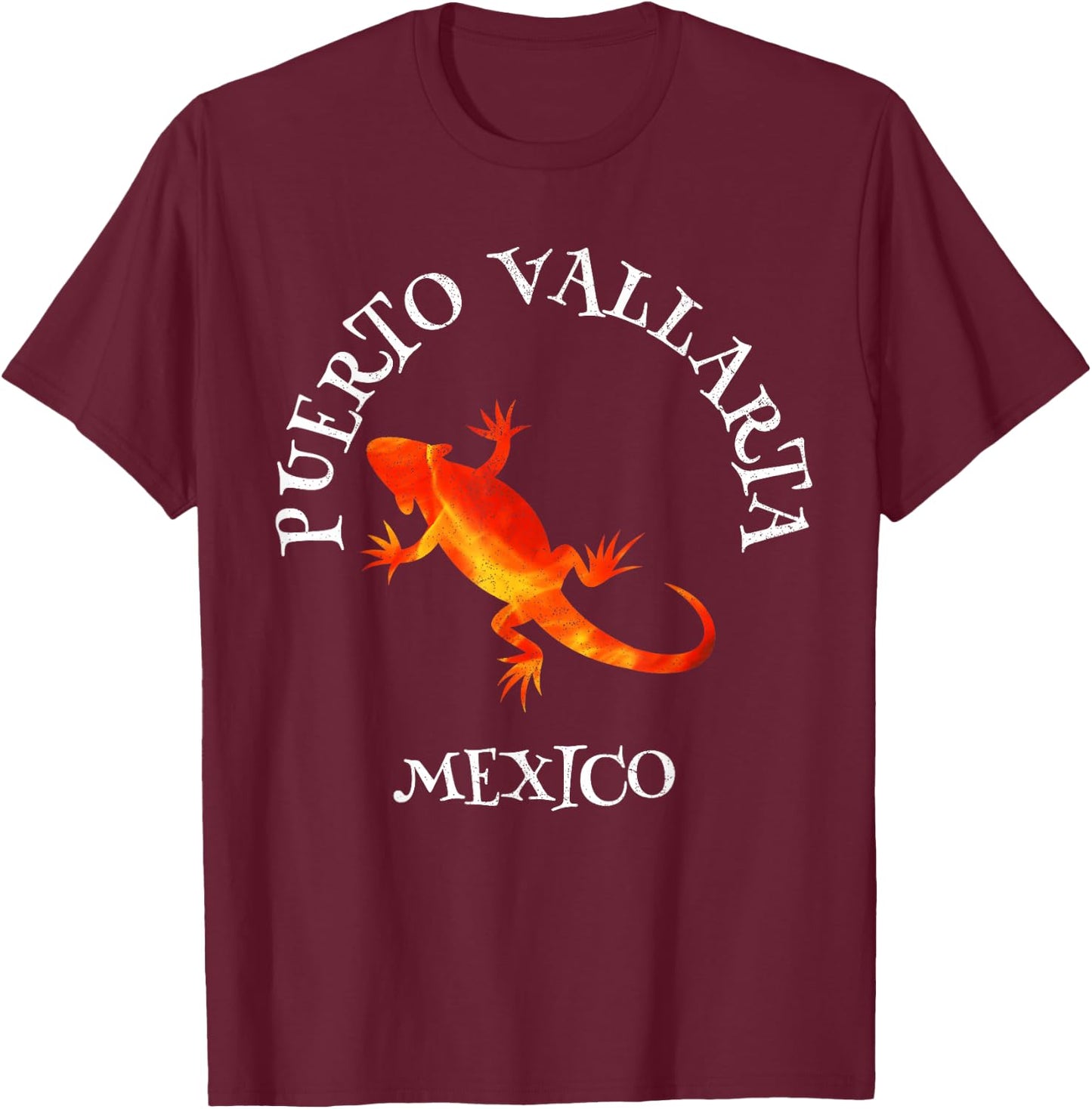 Iguanas Puerto Vallarta Mexico Beach Vacation T-Shirt - T-Shirt | Maroon
