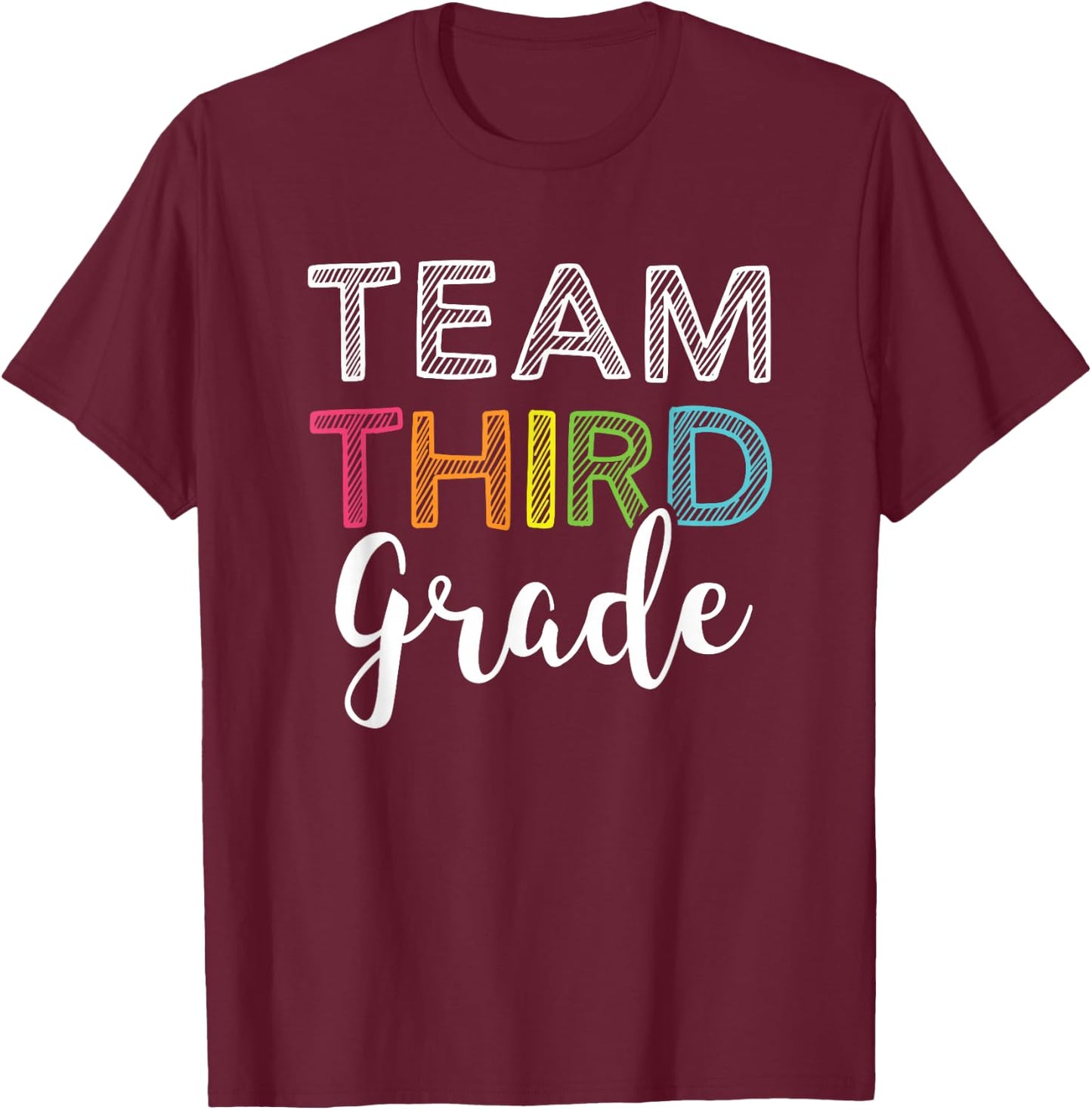 Third Grade Teacher Women Kids T-Shirt - T-Shirt | Maroon
