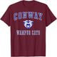 Conway High School Wampus Cats C1 T-Shirt - T-Shirt | Maroon