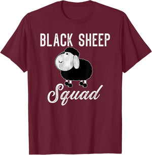 Black Sheep Squad Funny Black Sheep T-Shirt - T-Shirt | Maroon