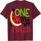 One in a Melon Adorable Cute Fun Summer Watermelon Gift T-Shirt - T-Shirt | Maroon