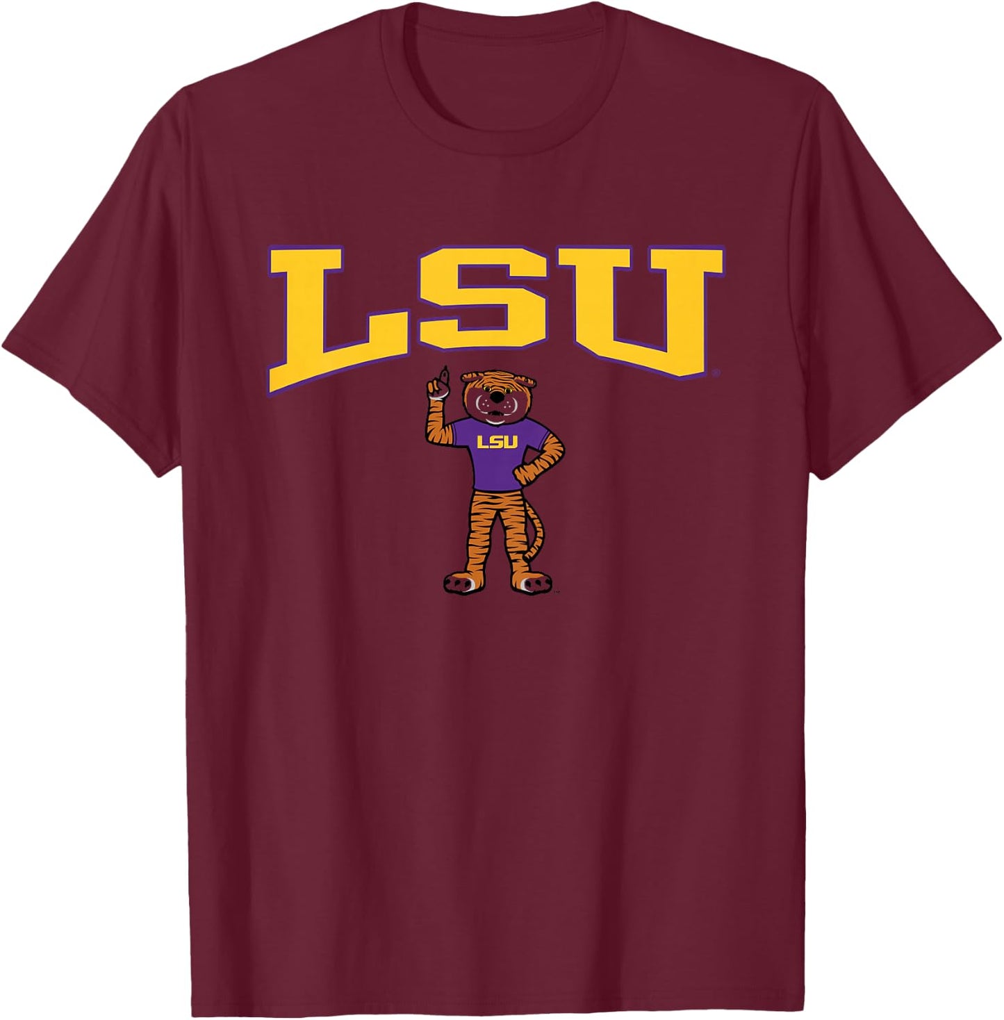 Kids LSU Tigers Kid's Mike White Officially Licensed T-Shirt - T-Shirt | Maroon