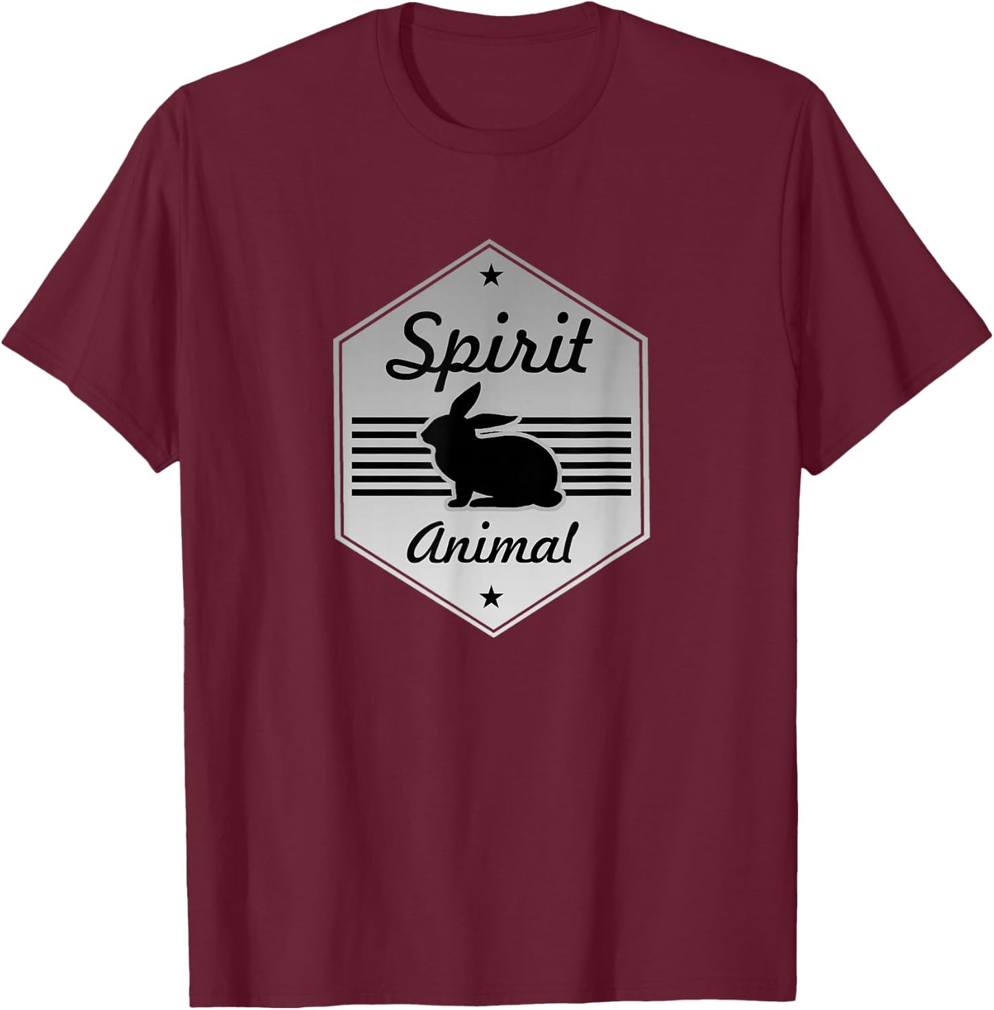 Rabbit My Spirit Animal Bunny Costume Design T-Shirt - T-Shirt | Maroon