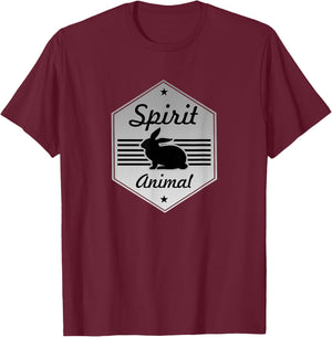 Rabbit My Spirit Animal Bunny Costume Design T-Shirt - T-Shirt | Maroon