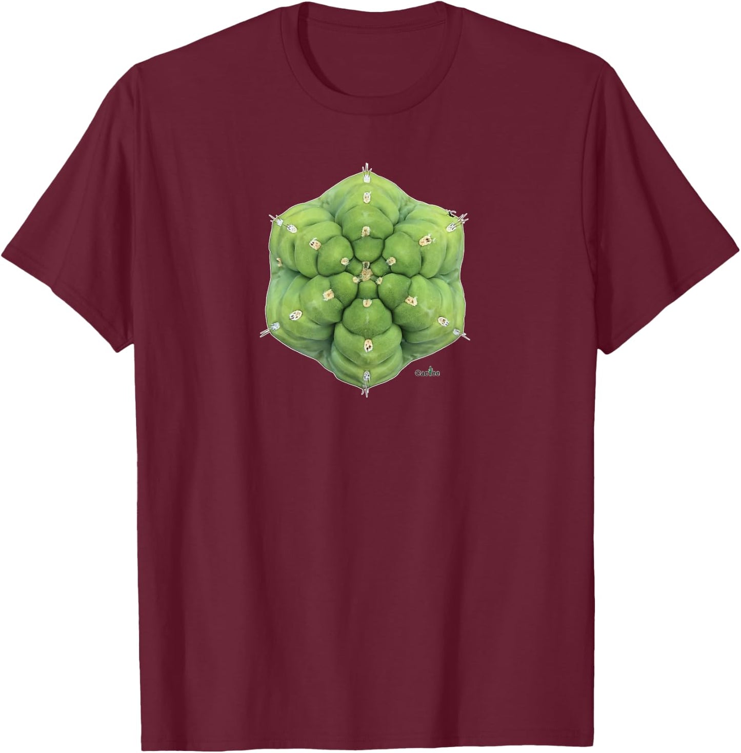 Chemical Shamans Dick (CSD) Trichocereus Bridgesii T-Shirt - T-Shirt | Maroon