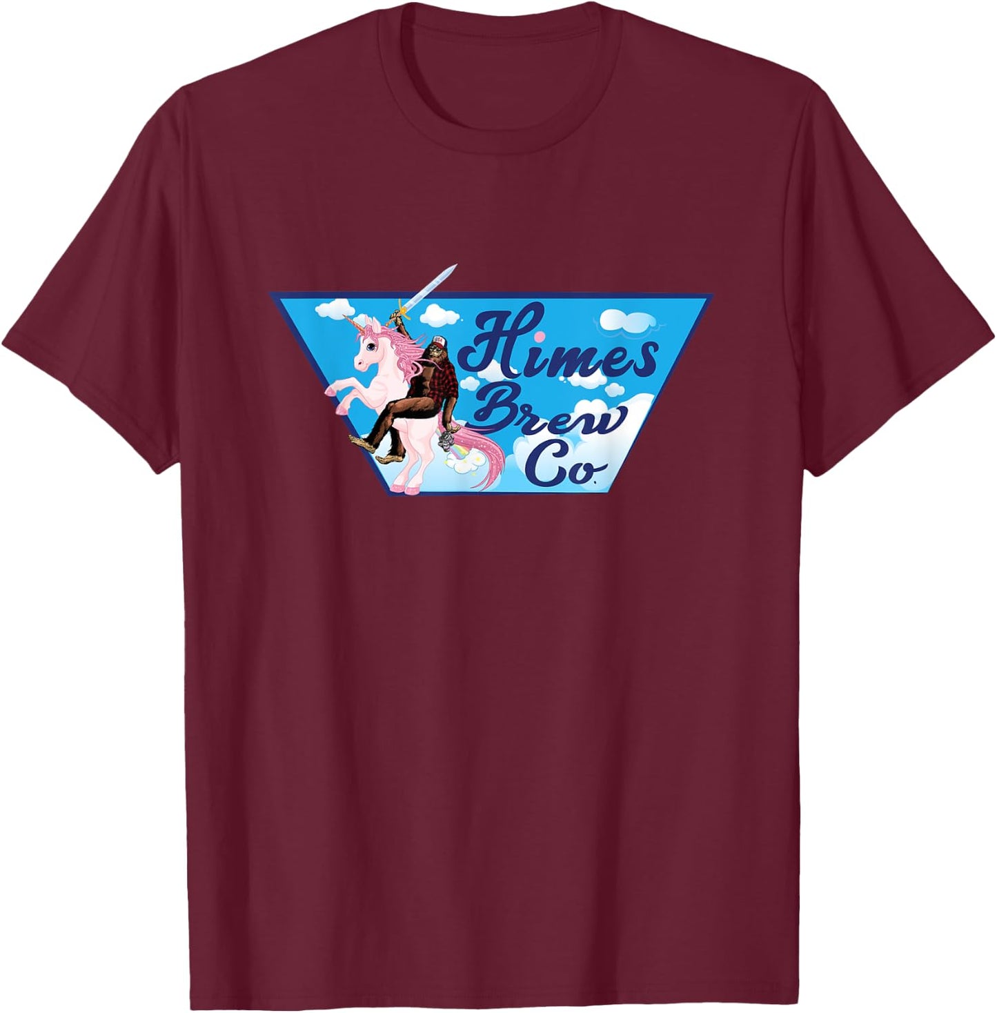 HBC Unicorn T-Shirt - T-Shirt | Maroon