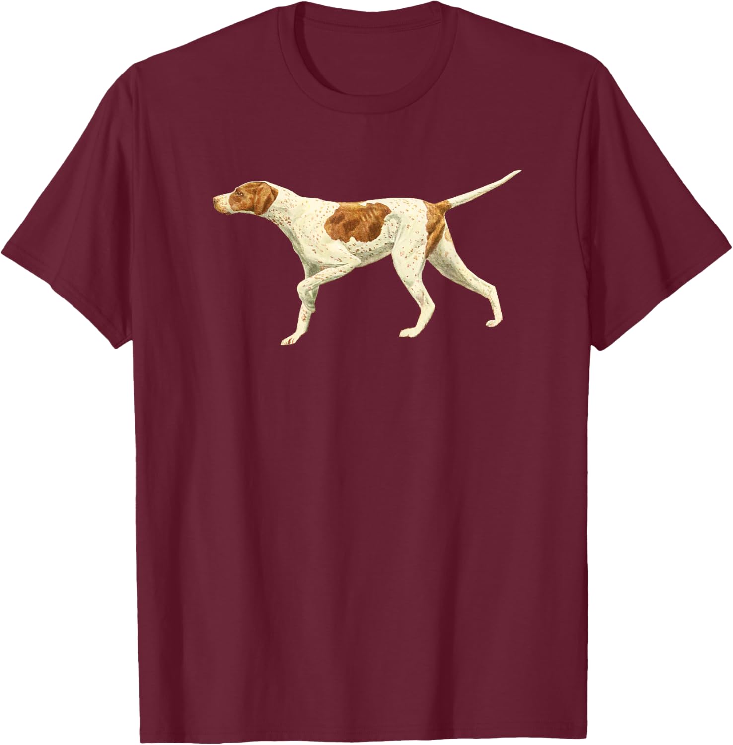 Pointer Dog Pointing English Pointer Bird Dog Lover T-Shirt - T-Shirt | Maroon