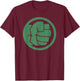 Marvel Hulk Fist Tonal Icon Graphic C1 Small T-Shirt - T-Shirt | Maroon