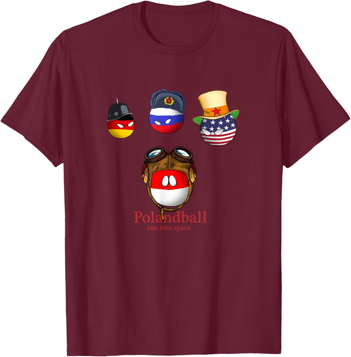 Coutnryballs T-Shirt - T-Shirt | Maroon