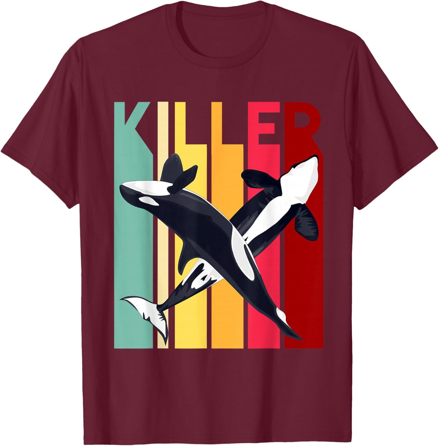 Killer Whale Gift Sea Animals Orca T-Shirt - T-Shirt | Maroon