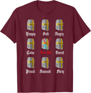 Knight Templar Moods T-Shirt - T-Shirt | Maroon