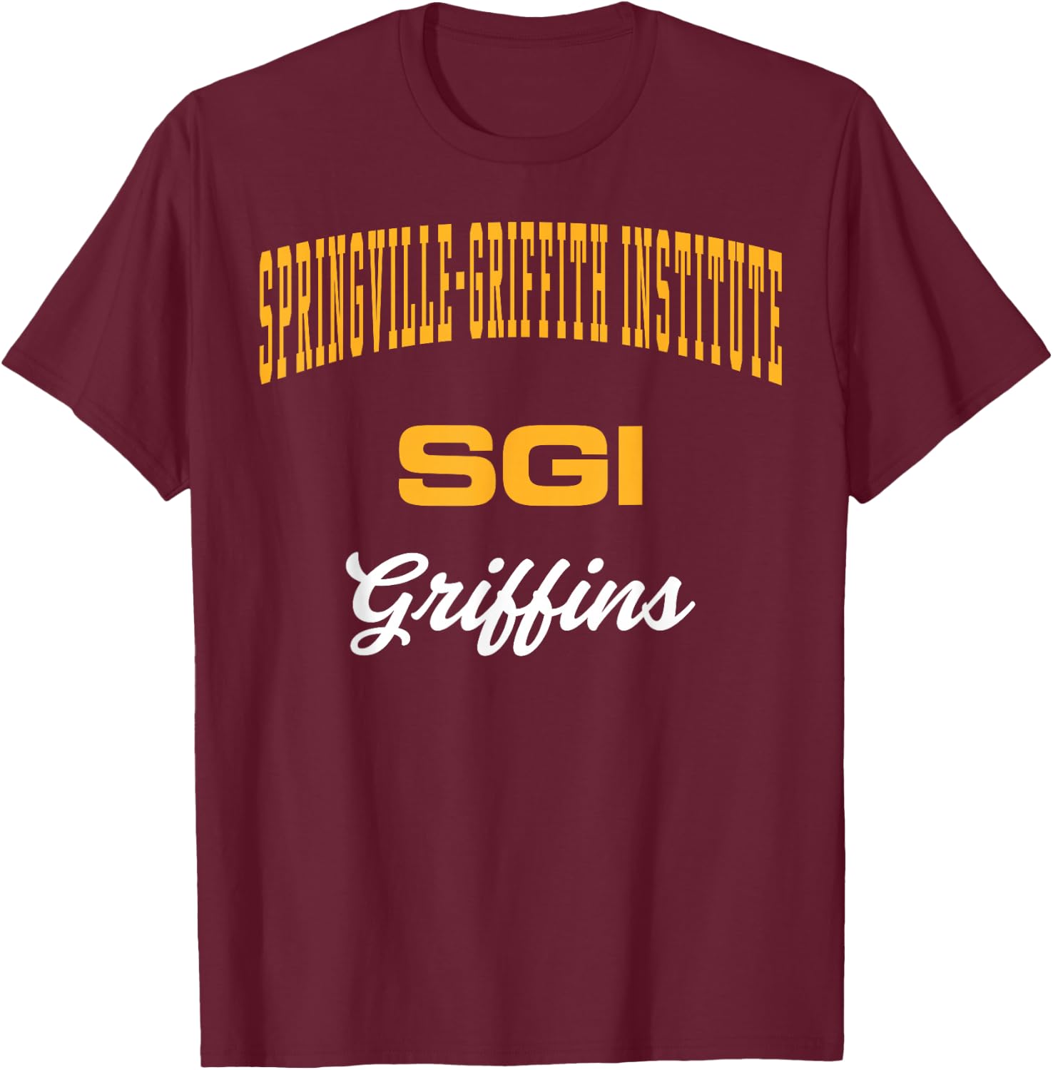 Springville-Griffith Institute Griffins C3 T-Shirt - T-Shirt | Maroon
