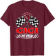Race Car Birthday Party Racing Family Gigi Pit Crew T-Shirt - T-Shirt | Maroon