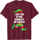 I Just Like to Run Running Runner Jog Christmas Elf Gift T-Shirt - T-Shirt | Maroon