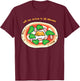 Gudetama the Lazy Egg Pizza Shirt T-Shirt - T-Shirt | Maroon