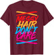 Messy Hair Shirt Messy Hair Don't Care T Shirt Gift Kids T-Shirt - T-Shirt | Maroon