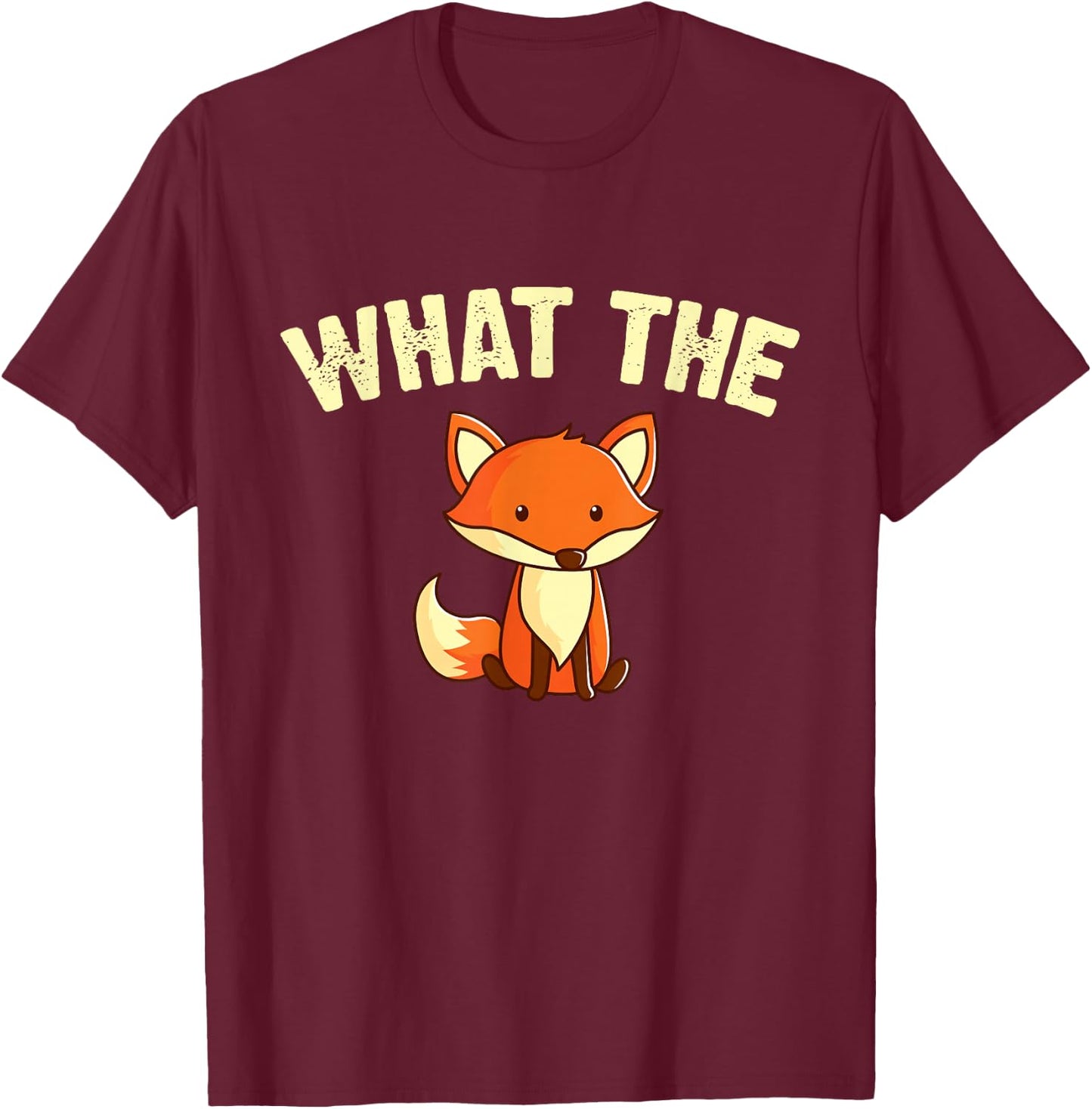 What The Fox T-Shirt - T-Shirt | Maroon