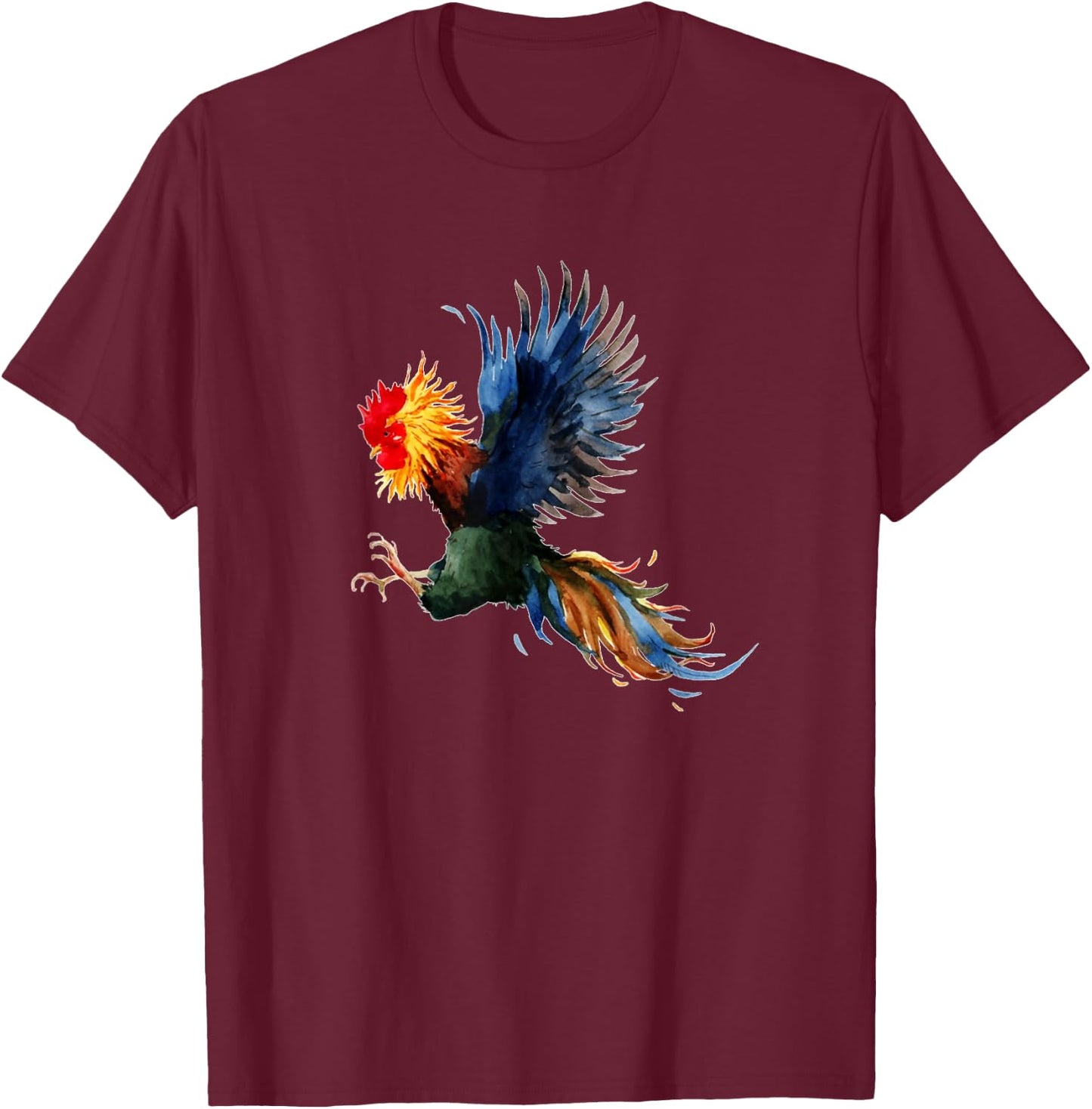 Rooster fighting T-Shirt - T-Shirt | Maroon