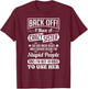Back Off I Have A Crazy Sister Not Afraid To Use Her Shirt T-Shirt - T-Shirt | Maroon