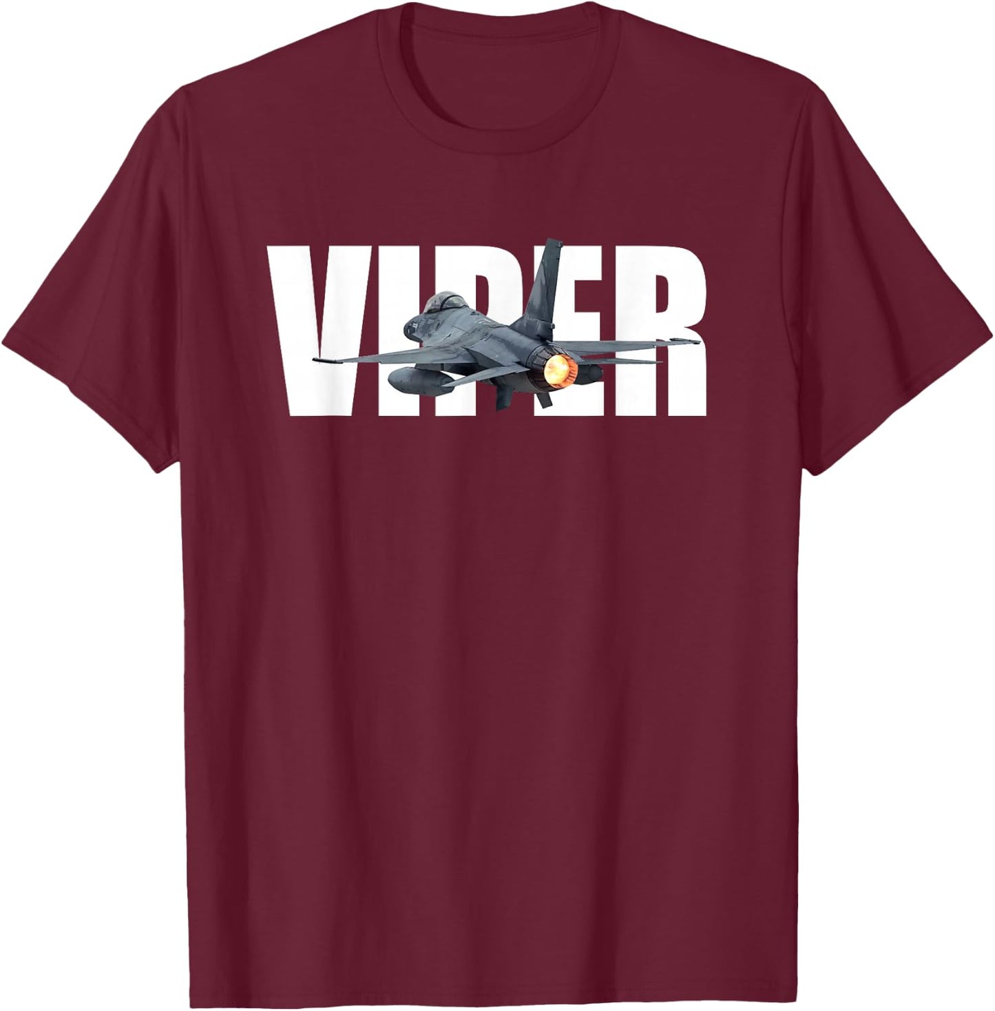 F-16 F16 Fighting Falcon Jet Fighter Plane Viper T-Shirt - T-Shirt | Maroon