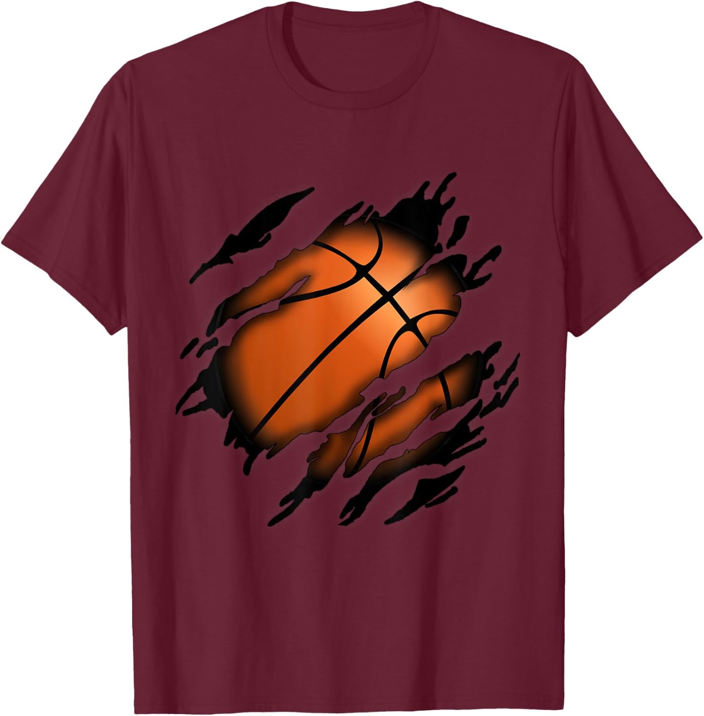 Basketball in Me Design, Basketballdesign T-Shirt - T-Shirt | Maroon