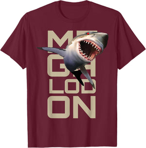 Megalodon Megladon Shark Extinct Biggest Shark Ever T-Shirt - T-Shirt | Maroon