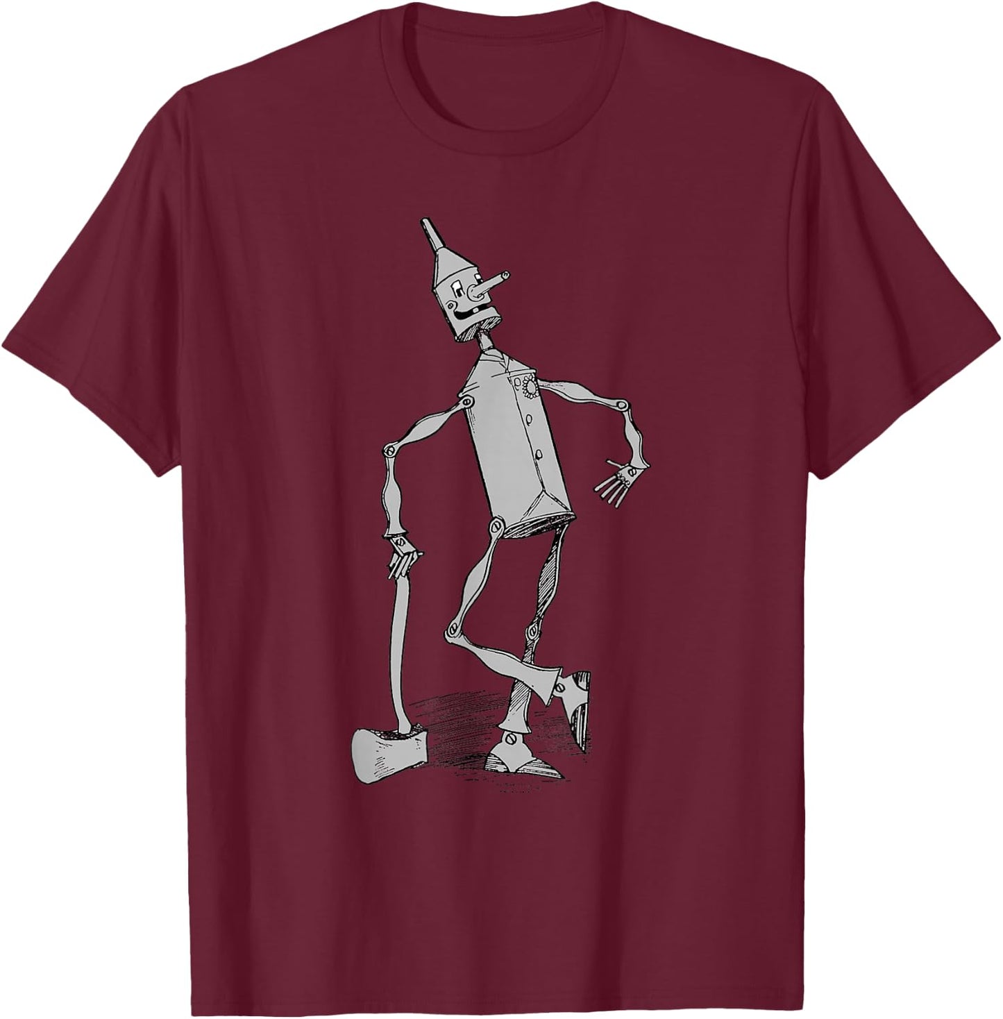Tin Man Shirt - The Wizard Of OZ T Shirt - Tin Man T-Shirt - T-Shirt | Maroon