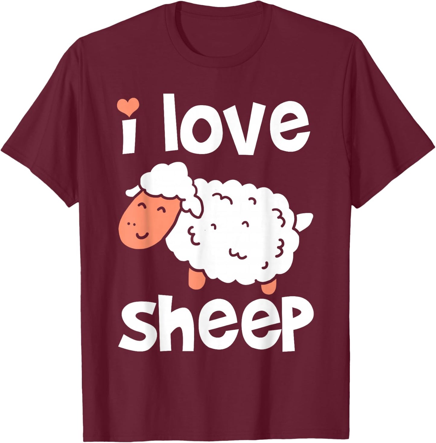 Sheep Farmer Animal T-Shirt - T-Shirt | Maroon