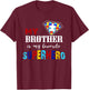 My Brother Is My Favorite Superhero Autism Awareness Gifts T-Shirt - T-Shirt | Maroon