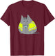 Chubby Kitten Wearing Safety Vest Funny T-Shirt - T-Shirt | Maroon