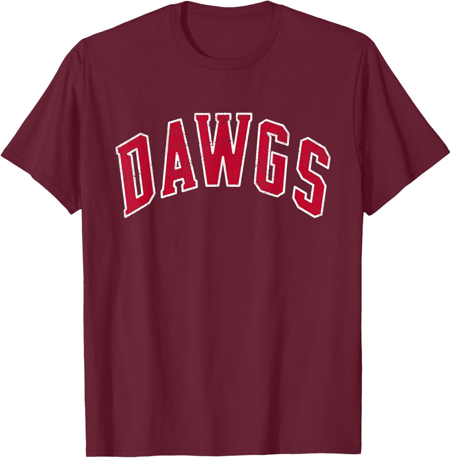 Retro Bulldogs School Sports Name Dawgs Back To School T-Shirt - T-Shirt | Maroon