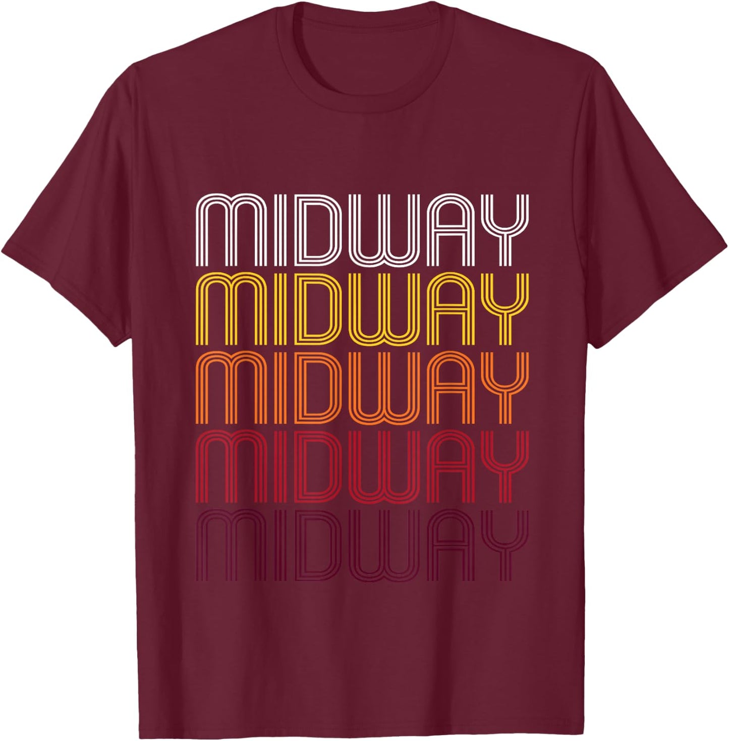 Midway, UT | Vintage Style Utah T-Shirt - T-Shirt | Maroon