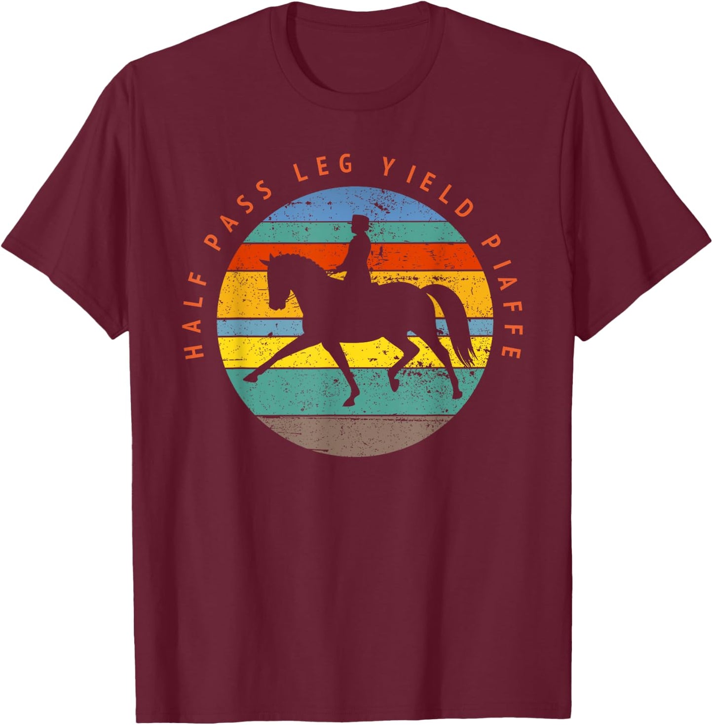 Dressage Rider Gift Dressage T-Shirt - T-Shirt | Maroon