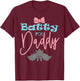 Funny Halloween Design Batty For Daddy T-Shirt - T-Shirt | Maroon