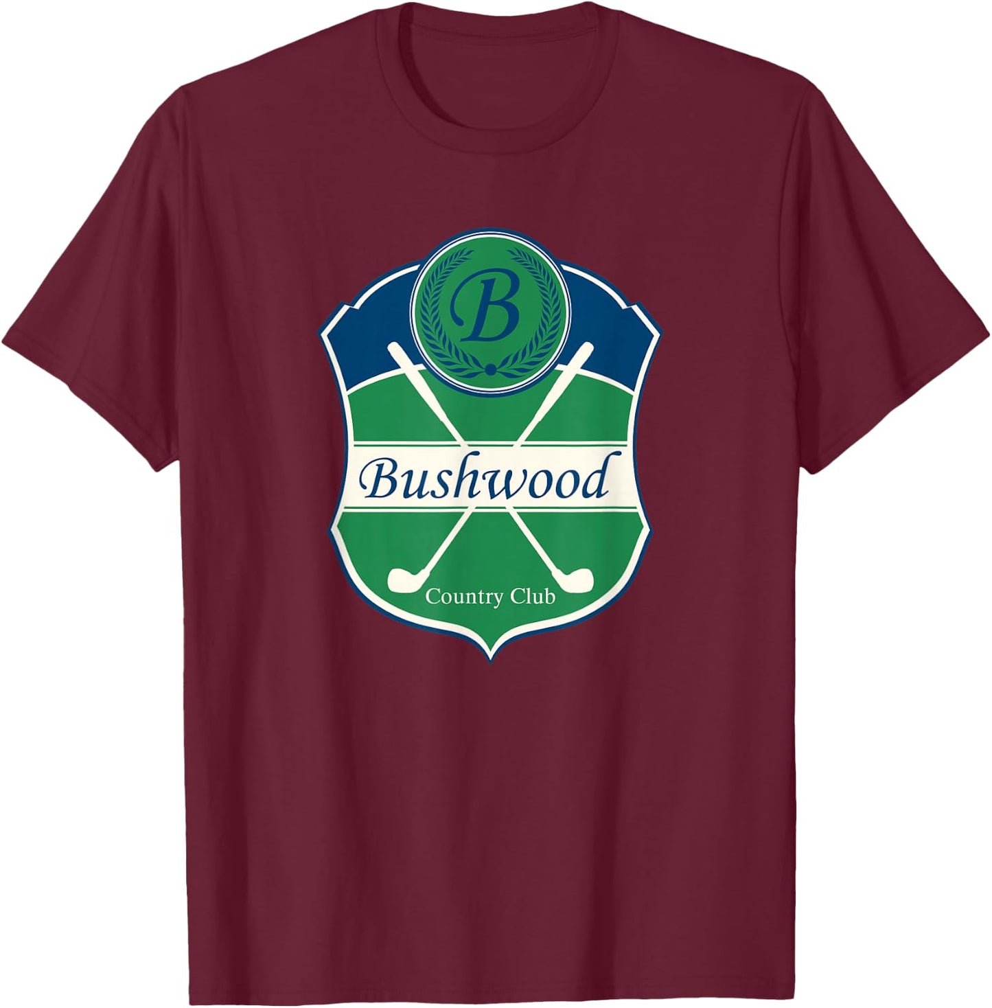 Bushwood Country Club Classic 80's Movie T-Shirt - T-Shirt | Maroon