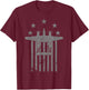 P-38 Lightning "Stars & Bars Series" WWII Airplane T-Shirt - T-Shirt | Maroon