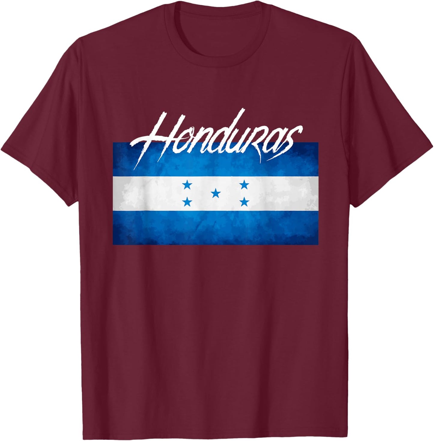 Honduras Flag T shirt T-Shirt - T-Shirt | Maroon
